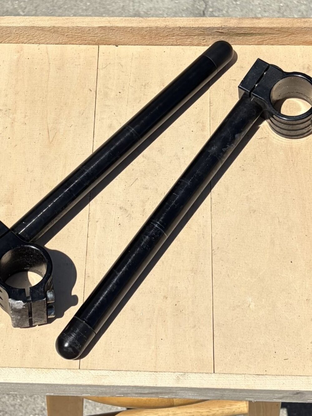 Motorcycle Handle Bars Clip On Frame Black 36mm